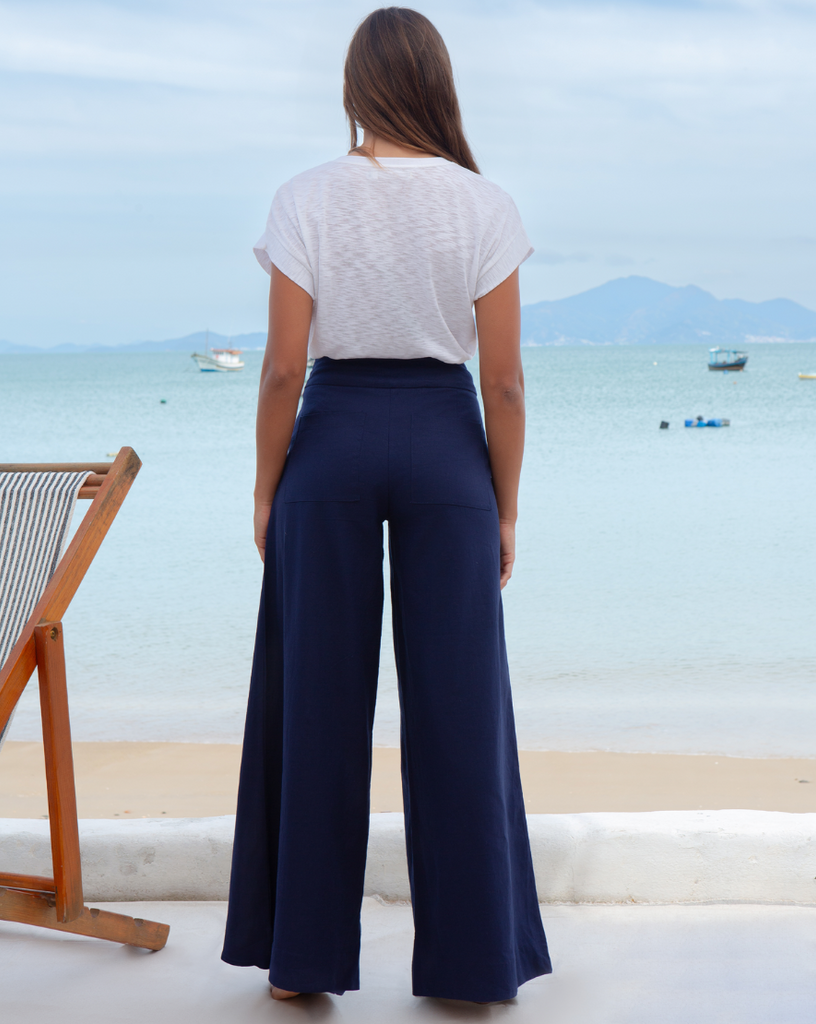 Calça Pantalona Vento Marinho | Lofty Style